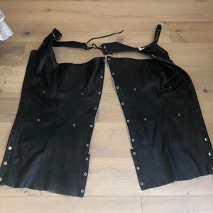 Wilson leather chaps.   Size small